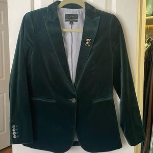 J. CREW Velvet Parke Blazer Size 2